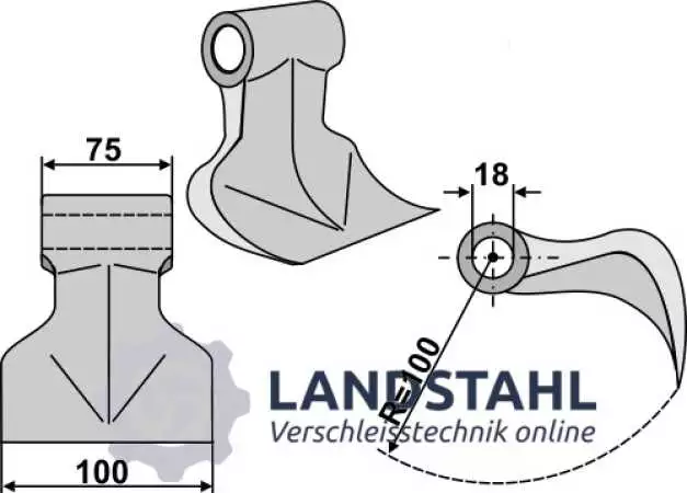 Hammerschlegel 100x75mm